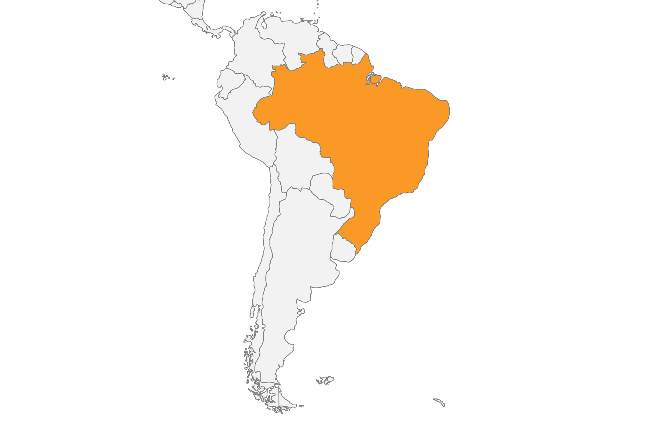 Map of Brazil location