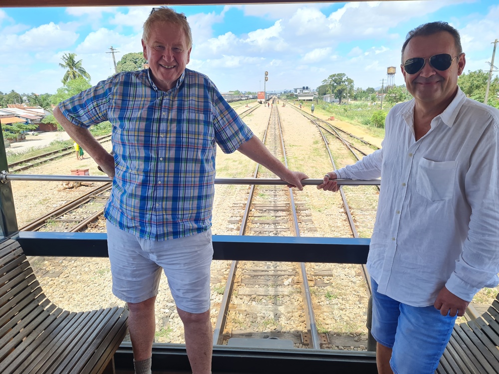 Chris Lyons & Brett Barclay on the observation balcony