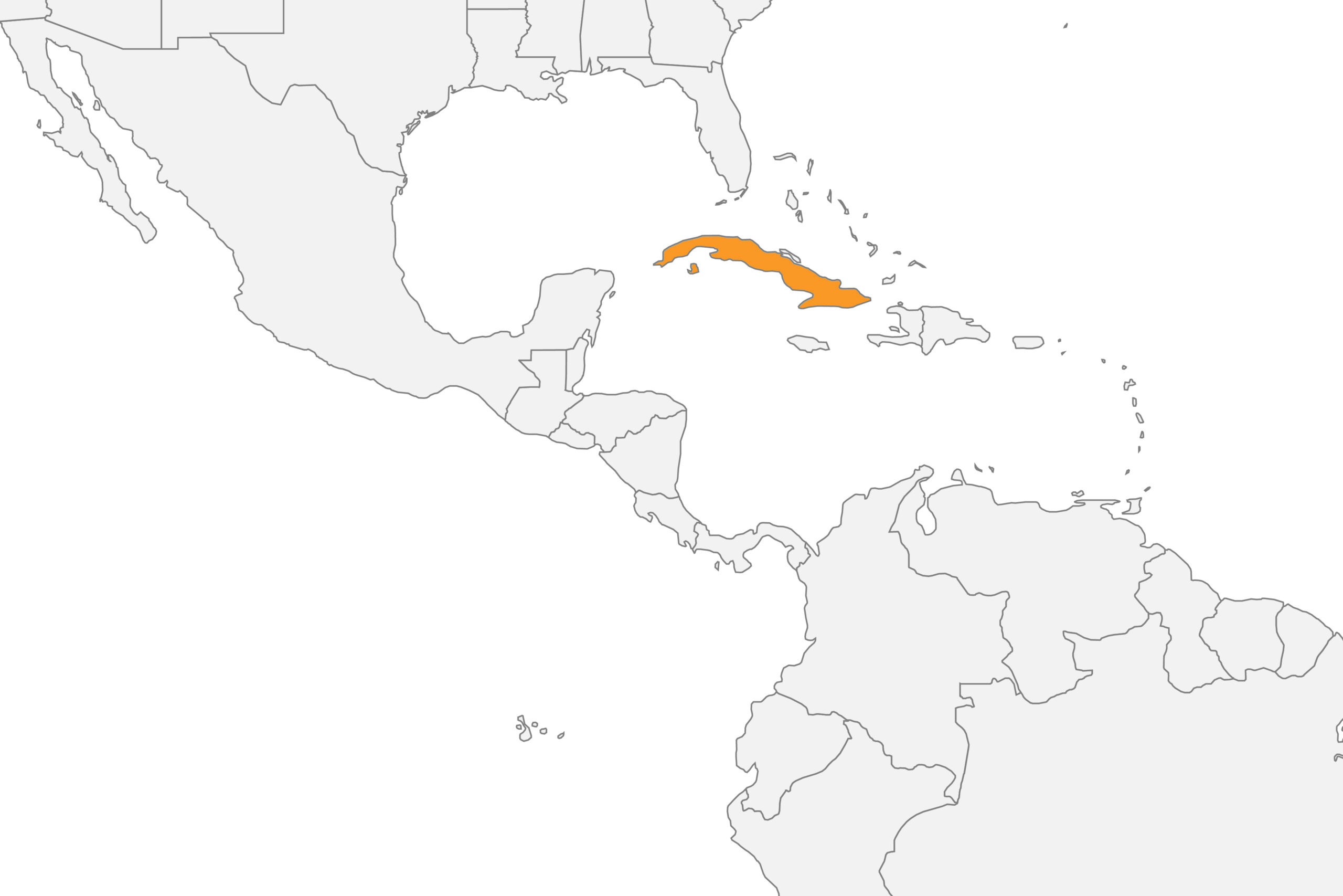 Map of Cuba location