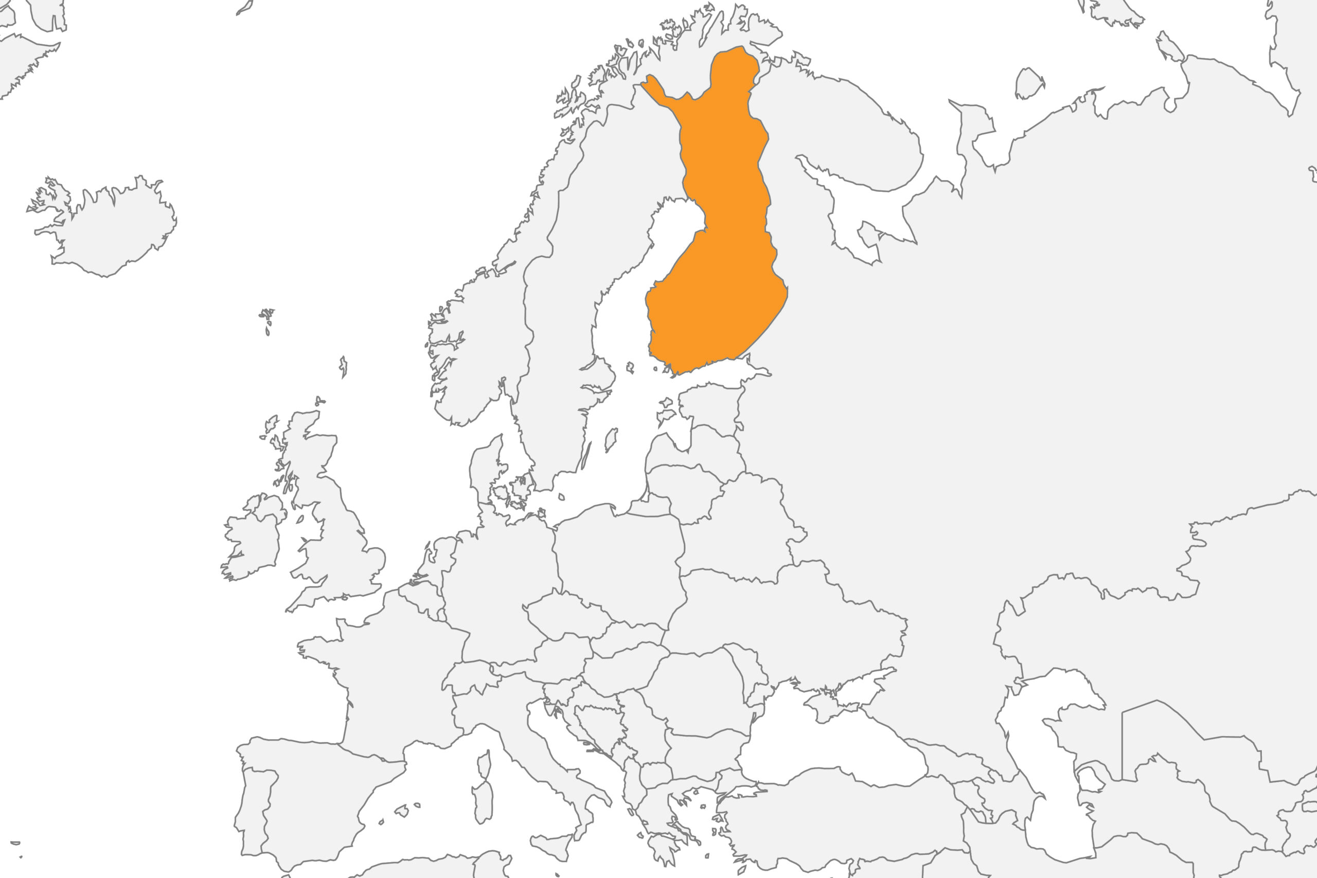 Map of Finland location