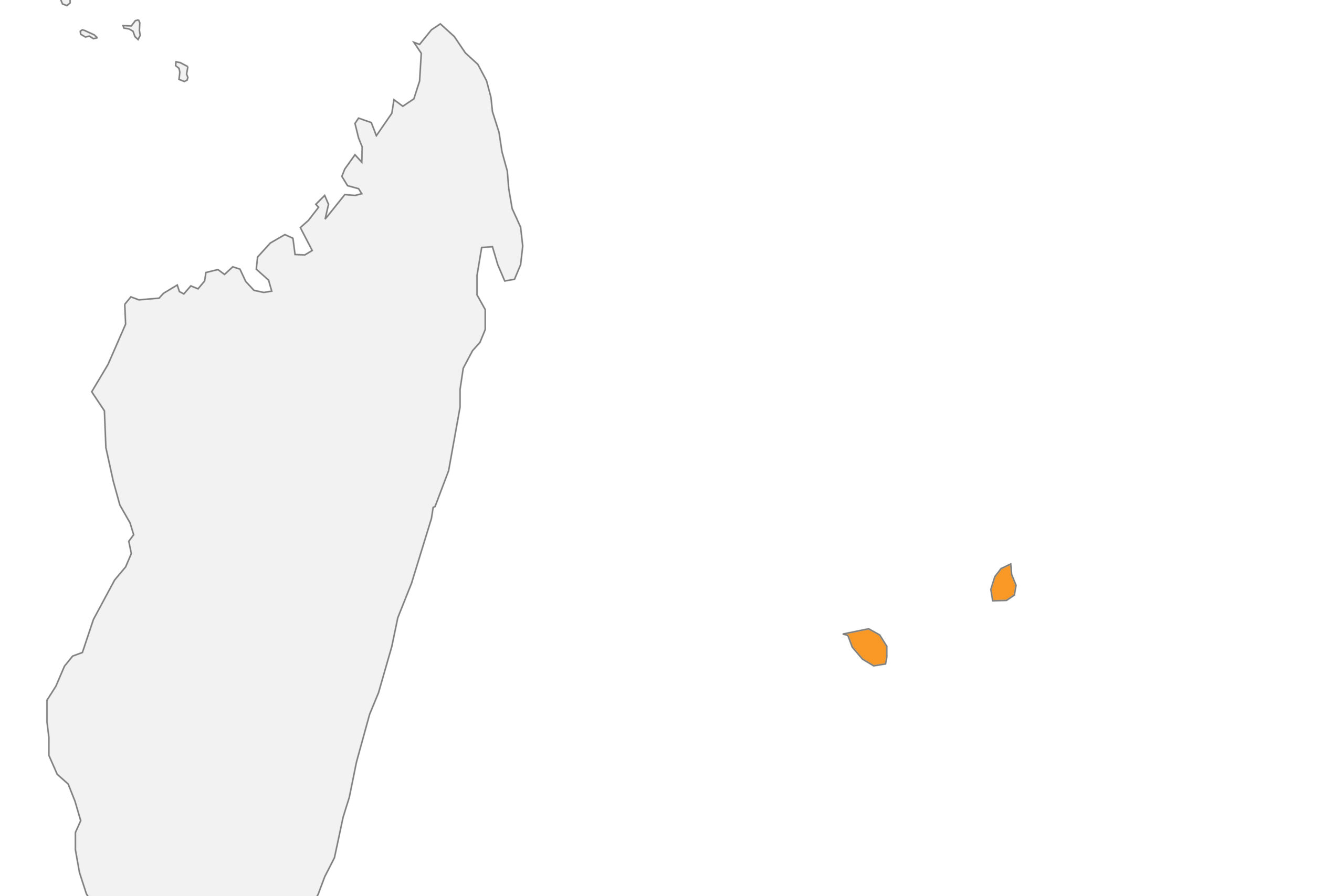 Map of Mauritius location