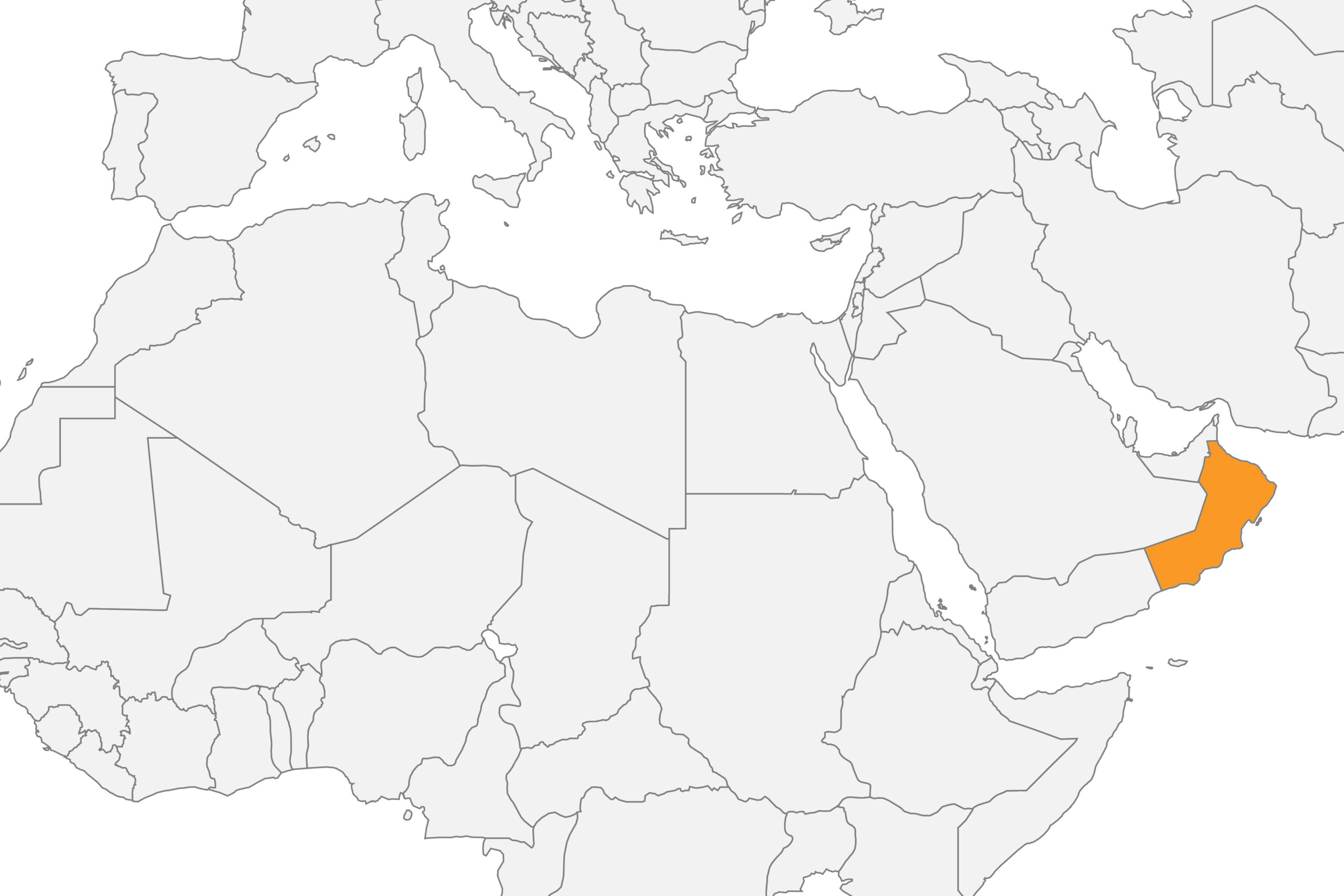 Map of Oman location