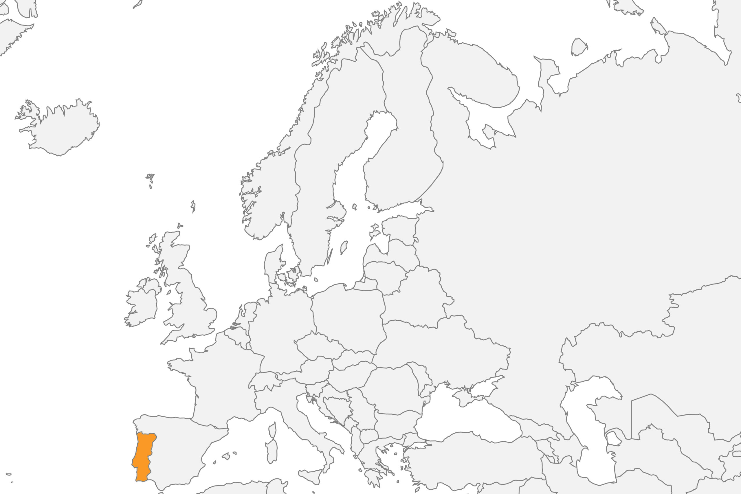 Map of Portugal location