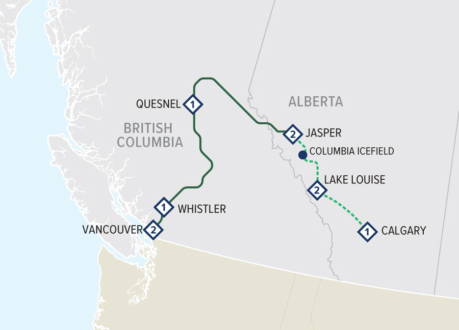 Rocky Mountaineer Rainforest to Gold Rush Discovery 2024 World