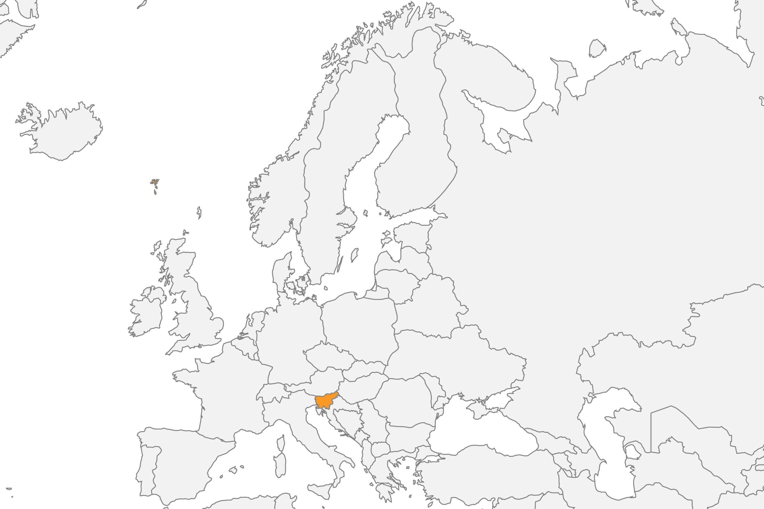 Map of Slovenia location