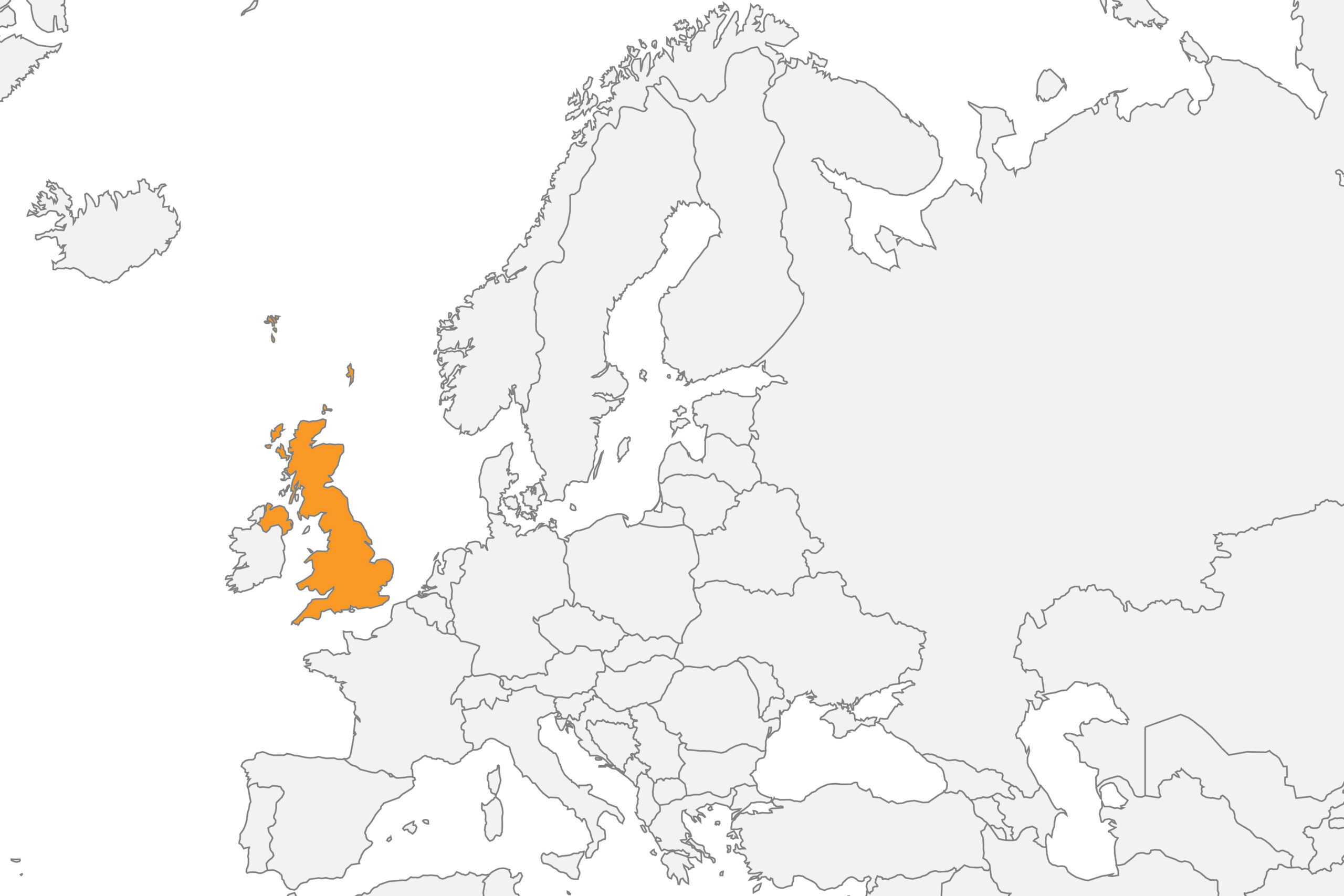 Map of the UK location